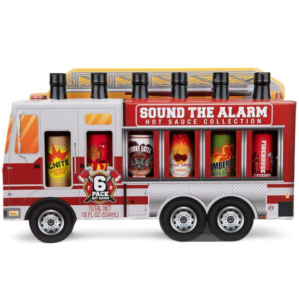 Fire Truck Hot Sauce Gift Set