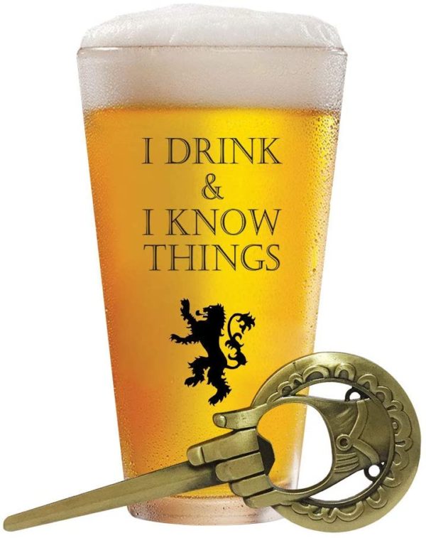 I Know Things Pint Glass