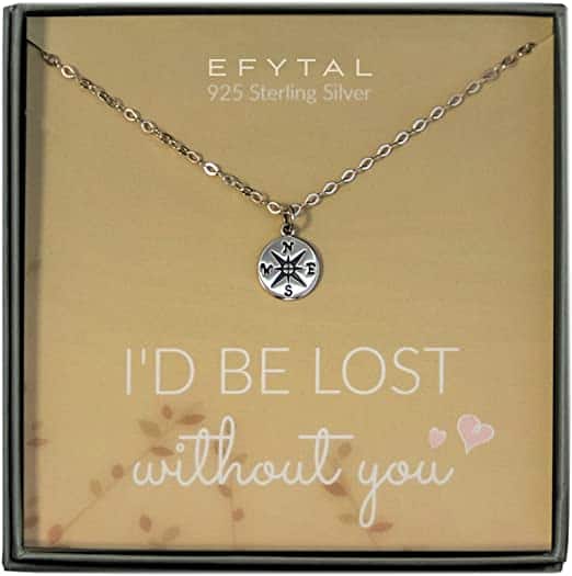 I Would Be Lost Without You Anniversary Necklace