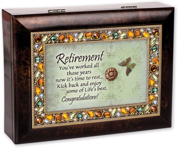 Retirement  Jeweled Music Box