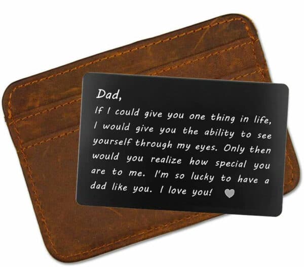 Engraved Wallet Insert for Daddy