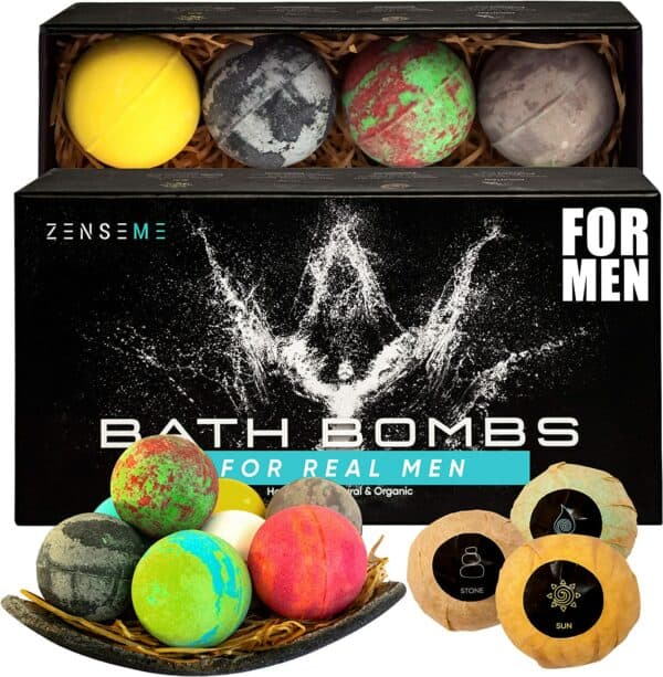 Bath Bombs for Men Gift Set