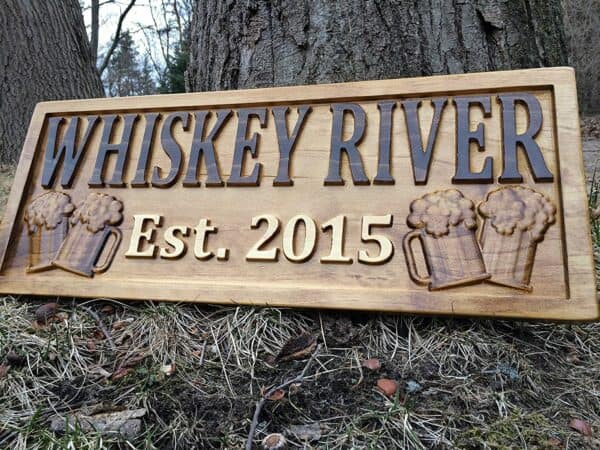 Personalized Bar Wood Sign