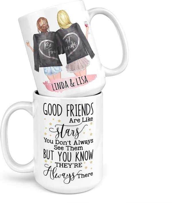 Personalized Long Distance Friendship Coffee Mug