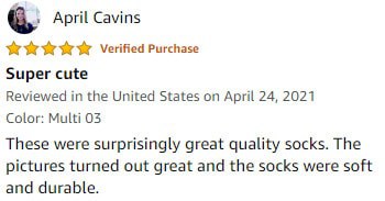 Custom Photo Crew Socks Review