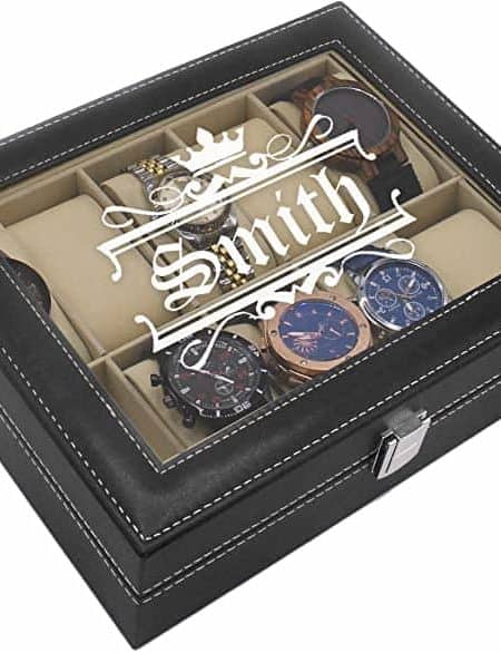 Engraved Watch Storage Case Box