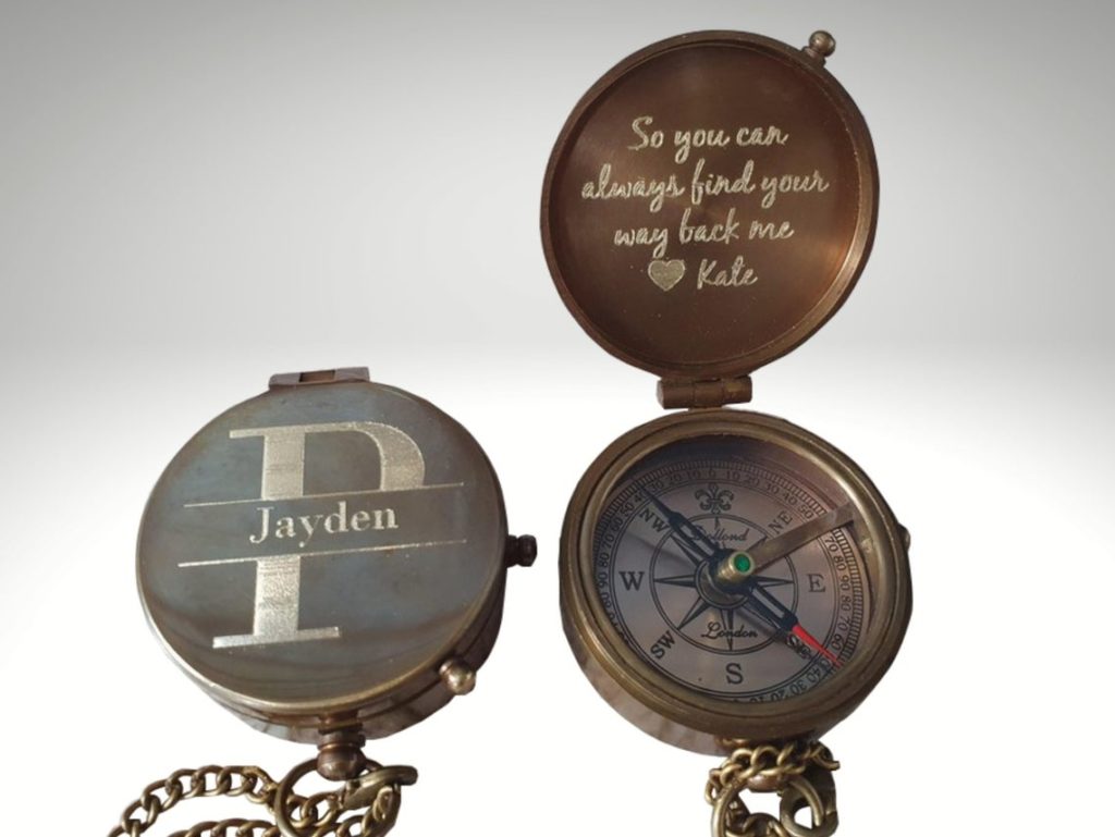Handmade Personalized Compass