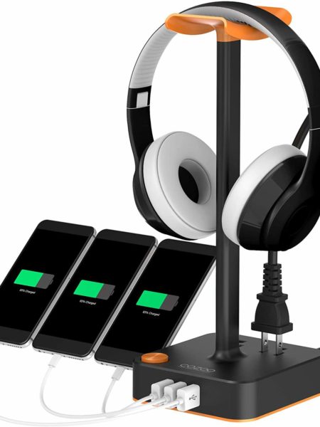 Headphone Stand with USB Charger