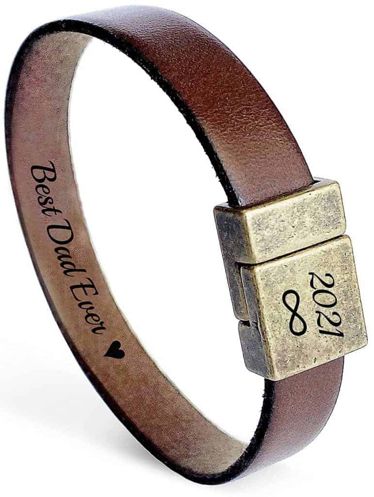 Hidden Secret Message Leather Bracelet