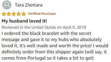 Hidden Secret Message Leather Bracelet Review