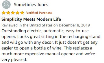 Electric Wine Opener Review