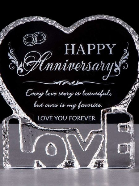 Crystal Engraved Anniversary Gift