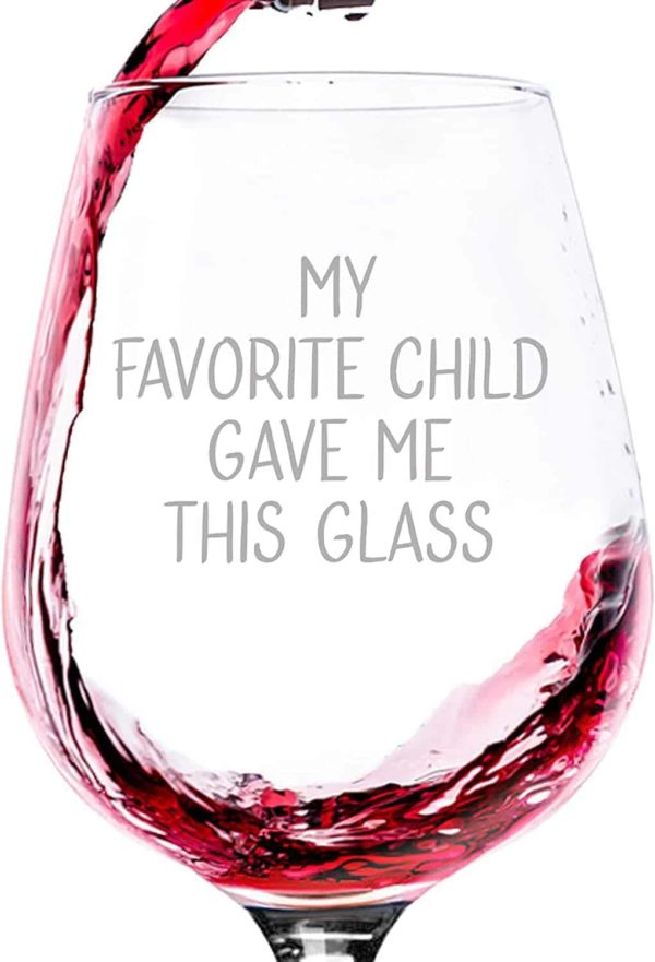 Funny Wine Glass for Mom