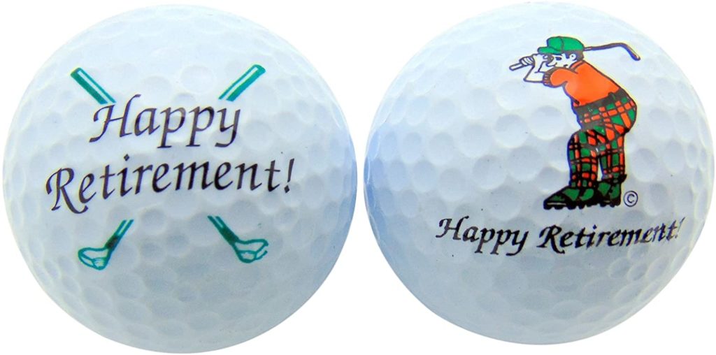 Happy Retirement Golf Balls