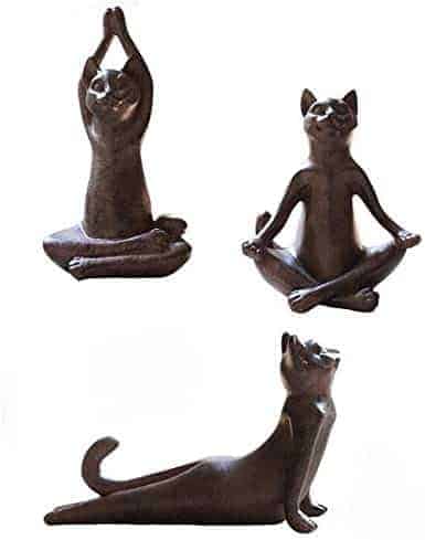 Cat Yoga Pose Statue