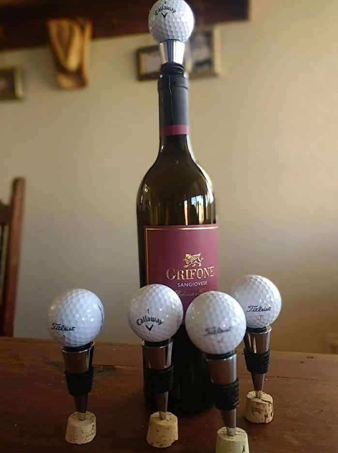 Golf Ball Wine Stopper