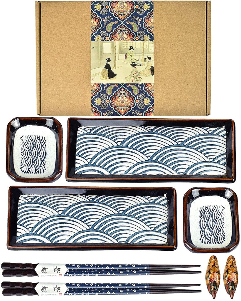 Japanese Style Ceramic Sushi Set