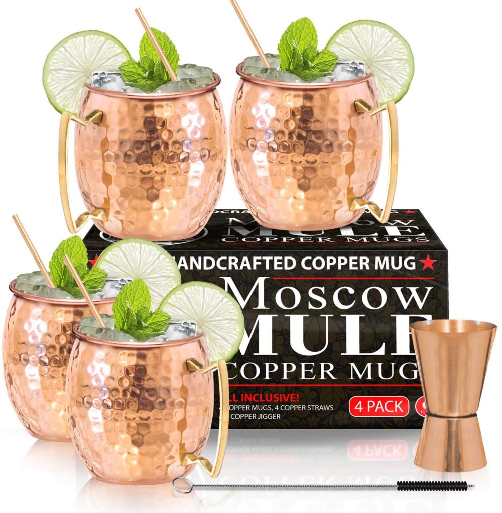 Moscow Mule Copper Mugs Set
