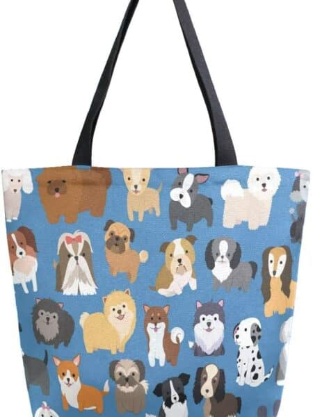 Dogs Canva Tote Bag