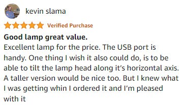 LED Desk Lamp With USB Charging Port Review