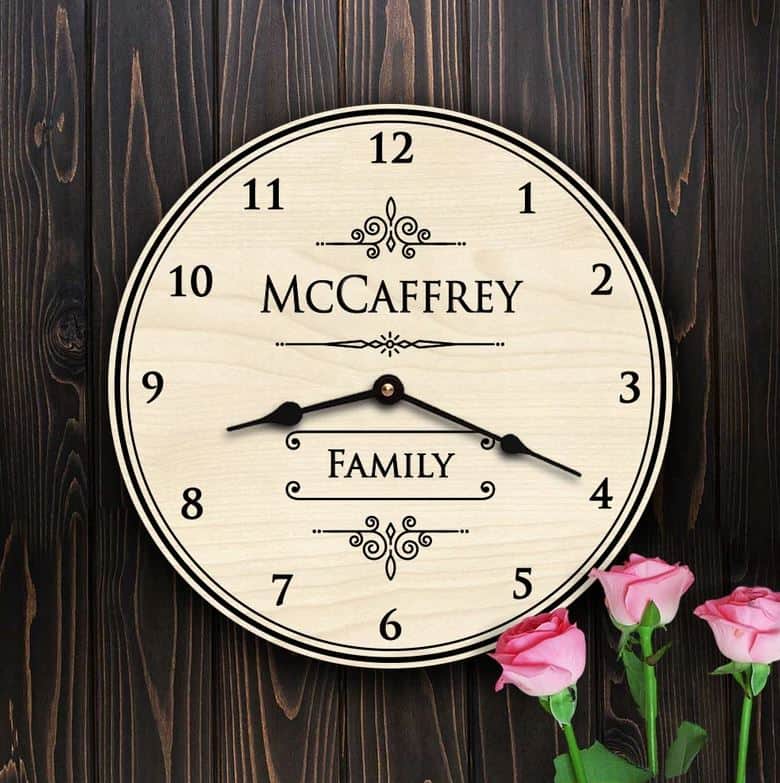 Personalized Wooden Wall Clock
