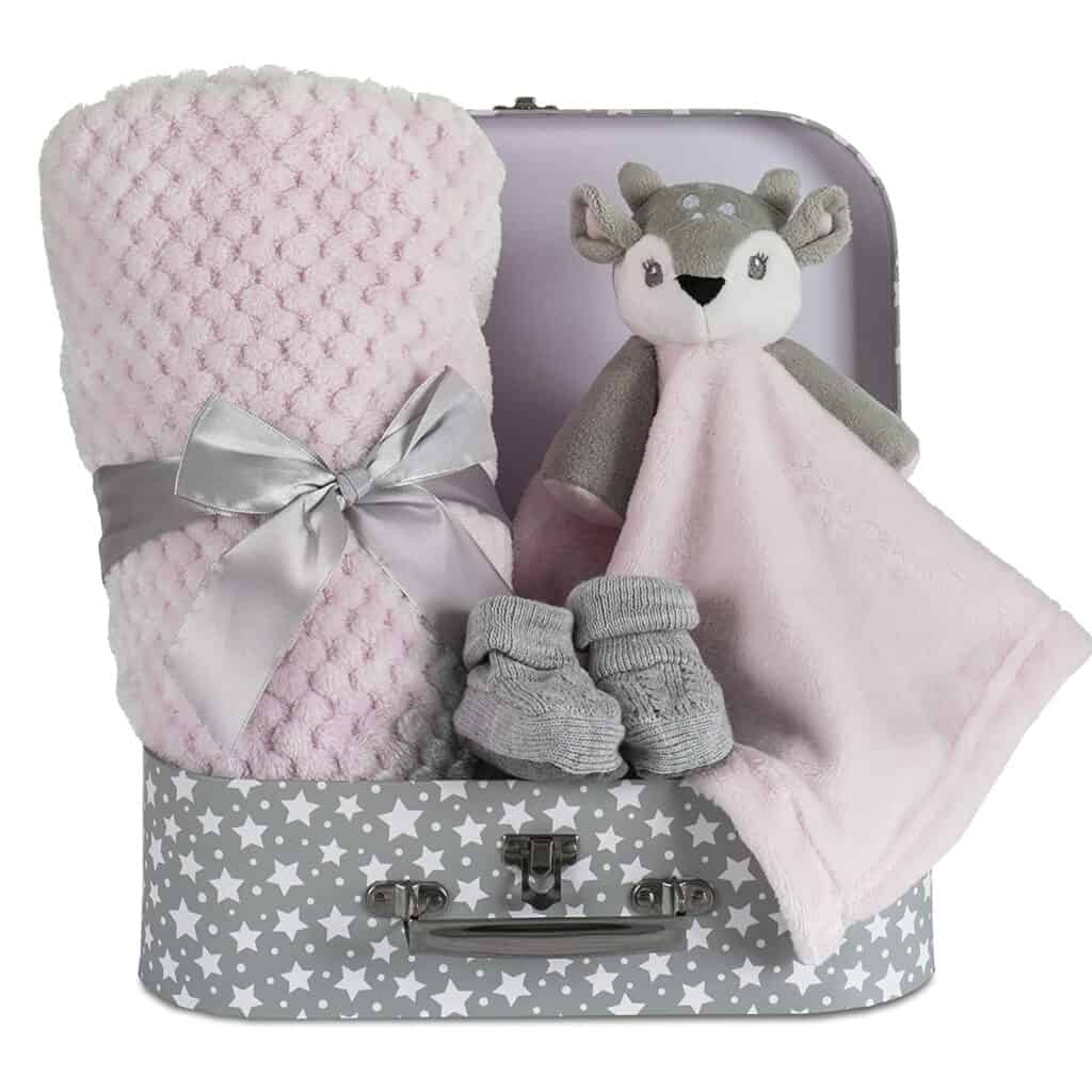 Baby Girl Deer Fawn Gift Basket