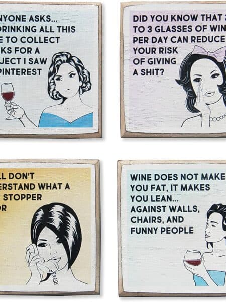 Funny Wine Coasters
