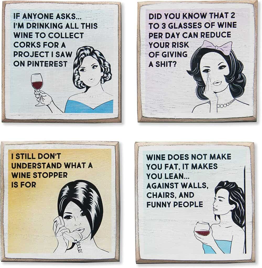 Funny Wine Coasters