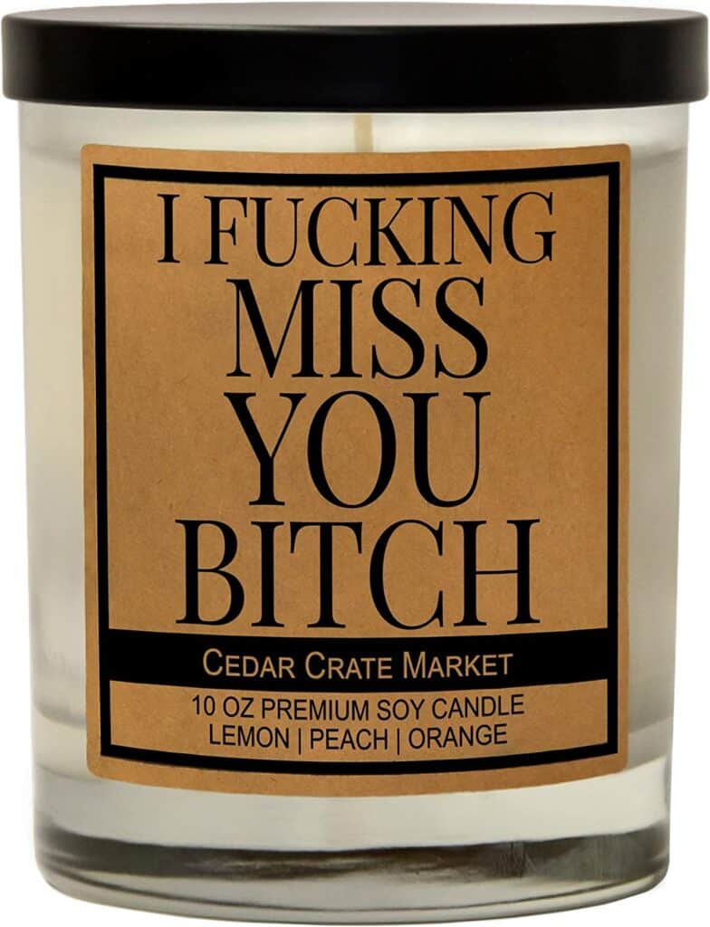 I Miss You Friendship Candle