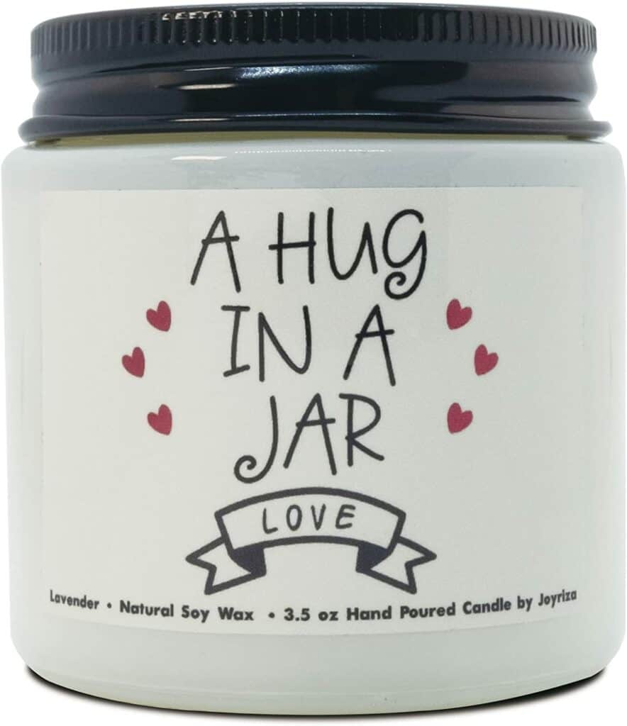 A Hug in a Jar Lavender Scented Candle