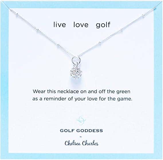 Golf Ball Charm Necklace