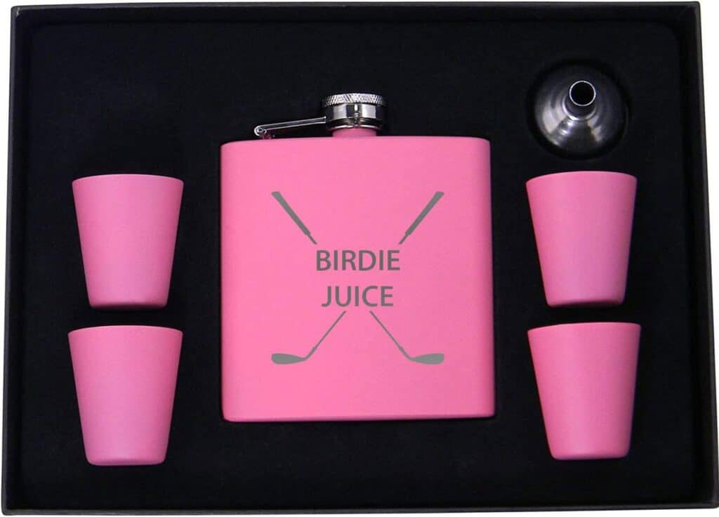 Golf Flask With Shot Glasses