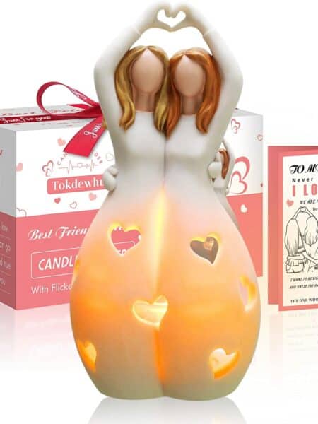 Friendship Candle Holder Statue