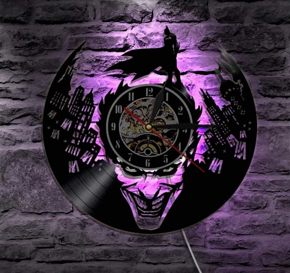 Gotham City Wall Clock With LED Backlight