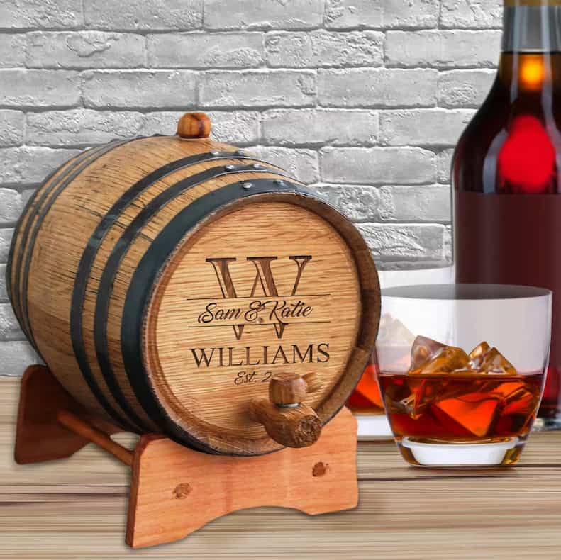 Personalized Mini-Oak Whiskey Barrel
