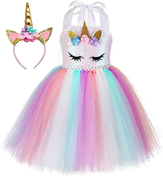 Unicorn Party Dress for Girls
