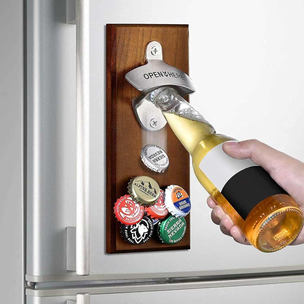 Wall Mounted Magnetic Beer Bottle Opener
