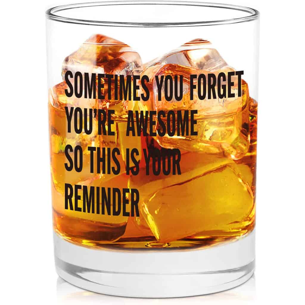Thank You Whiskey Glass