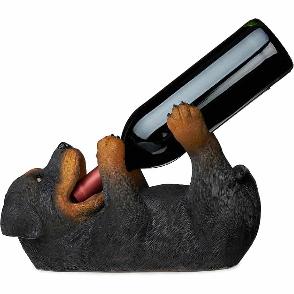 True Rottweiler Wine Bottle Holder