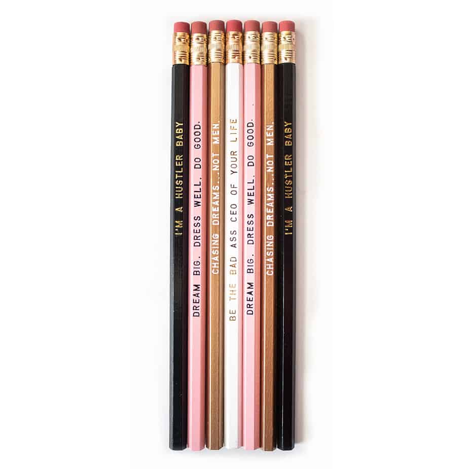 Bad Ass Boss Lady Engraved Pencils
