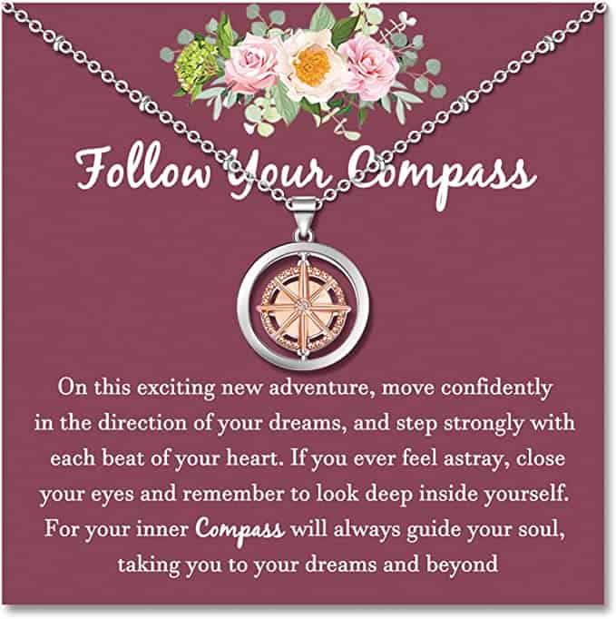Compass Necklace for Women