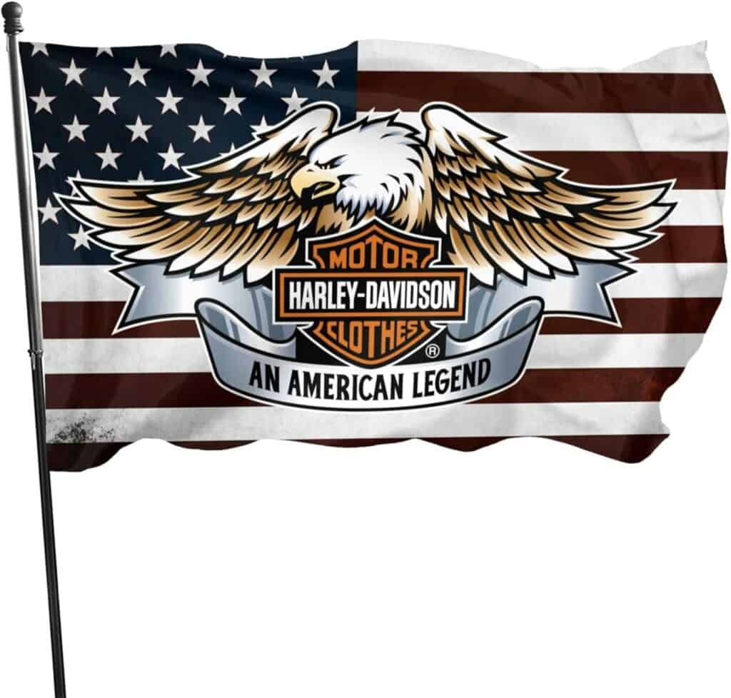 Motorcycle Lover American Flag