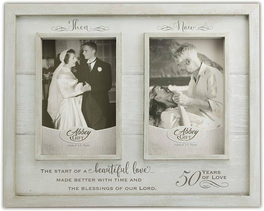 Then And Now 50th Anniversary Photo Frame
