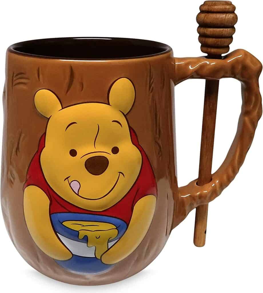 Winnie the Pooh Coffee Mug With Honey Stick Stirrer