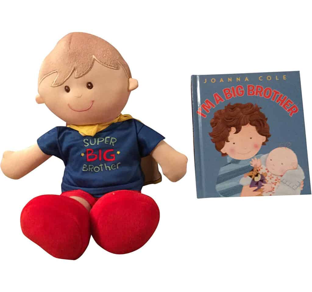 I Am a Big Brother Doll And Book Bundle