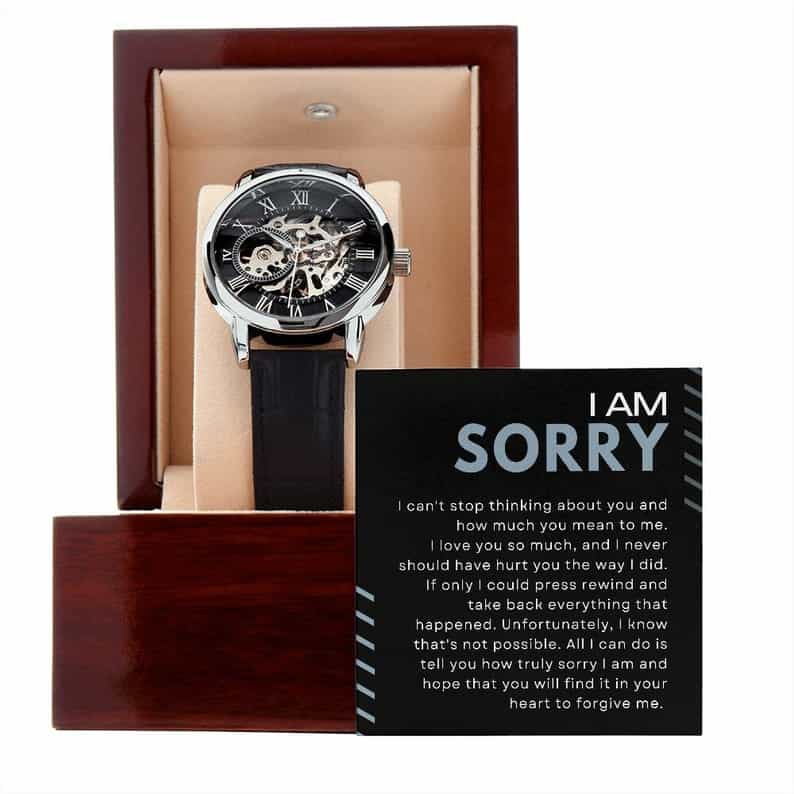 Luxury Watch With Apology Card