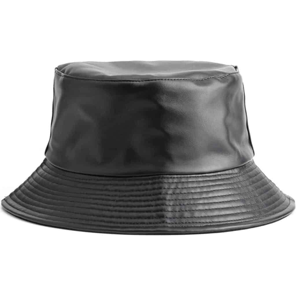 Reversible Bucket Leather Hat