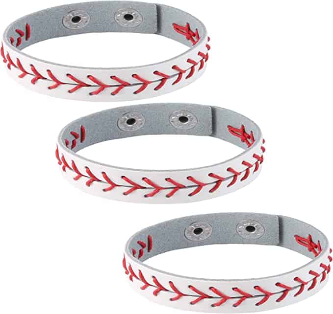 Leather Baseball Bracelets