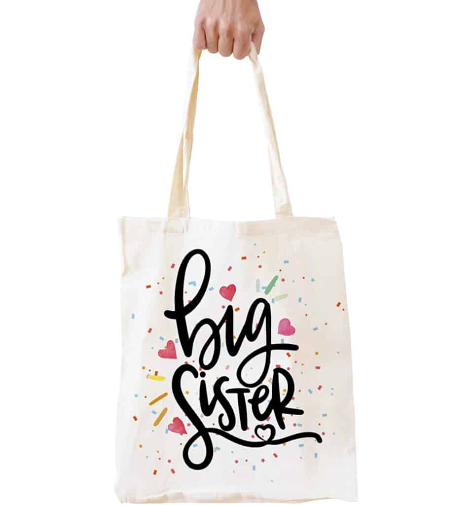 Cute Big Sister Tote Bag
