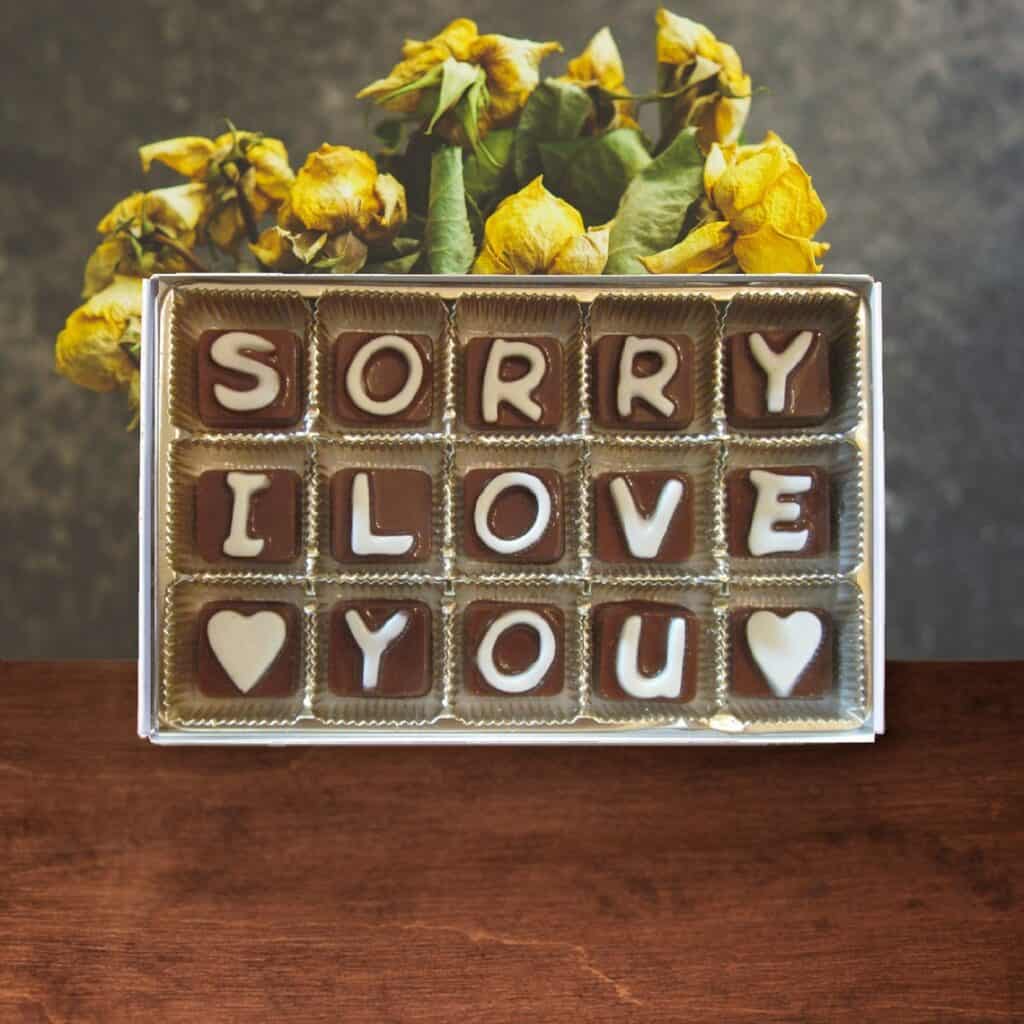 Sorry I Love You Chocolates Box